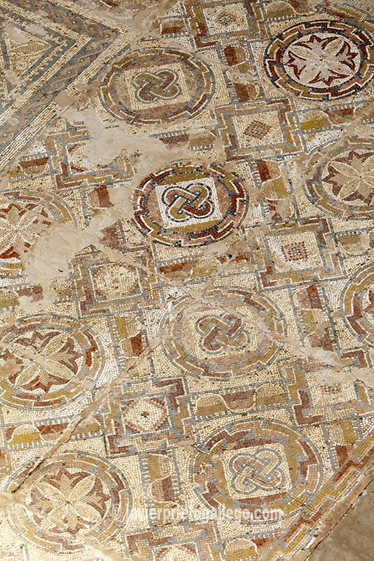 Mosaicos de la villa romana "La Dehesa", próxima a la localidad de Cuevas de Soria. Soria. Castilla y León. España © Javier Prieto Gallego
