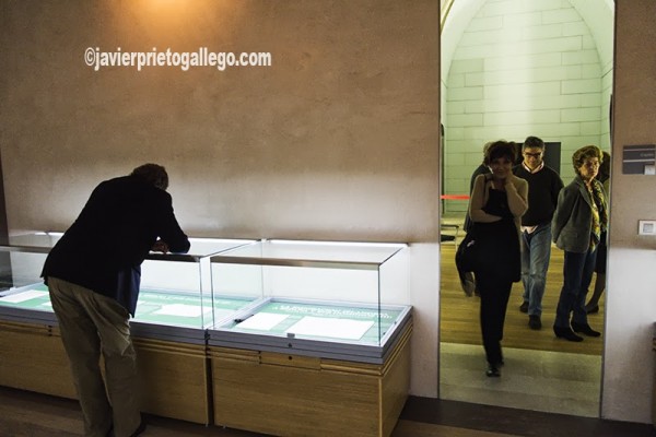 Sala de exposiciones en el interior del Archivo General de Simancas. Simancas. Valladolid. Castilla y León. España. © Javier Prieto Gallego